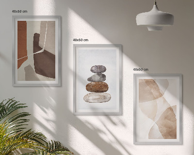 Set di 3 quadri pittura astratta moderna