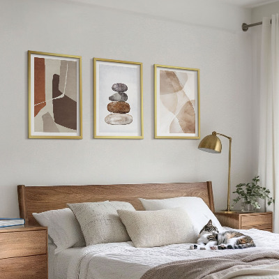 Set di 3 quadri pittura astratta moderna