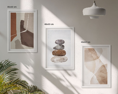Set di 3 quadri pittura astratta moderna