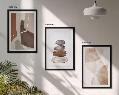 Set di 3 quadri pittura astratta moderna