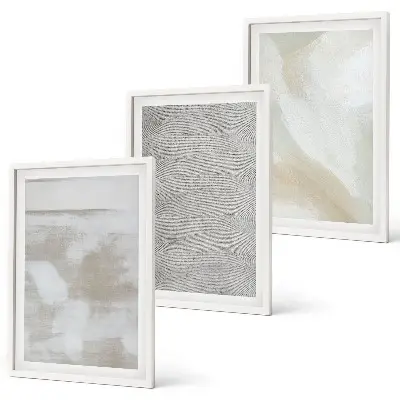 Composizione di quadri dal design astratto moderno