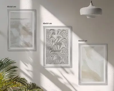 Composizione di quadri dal design astratto moderno