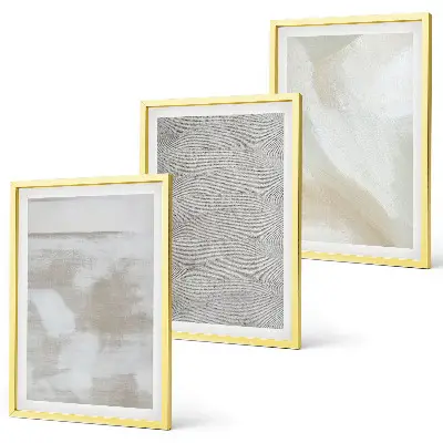 Composizione di quadri dal design astratto moderno