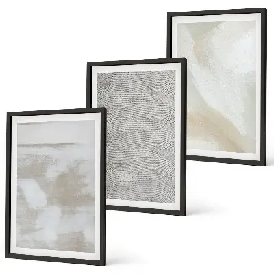 Composizione di quadri dal design astratto moderno