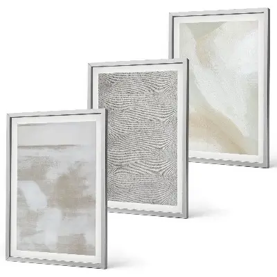 Composizione di quadri dal design astratto moderno