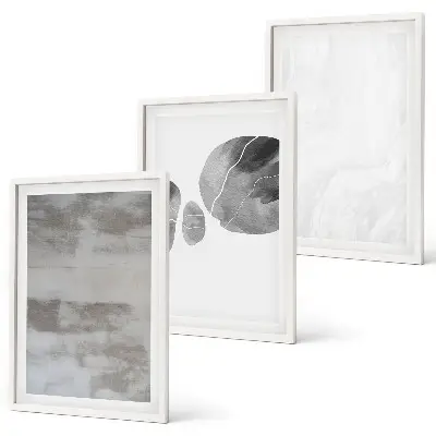 Set di quadri incorniciati con stampe di strutture astratte moderne