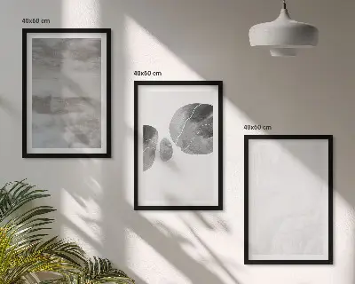 Set di quadri incorniciati con stampe di strutture astratte moderne
