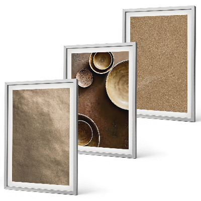 Set di 3 quadri Strutture minimaliste in pietra