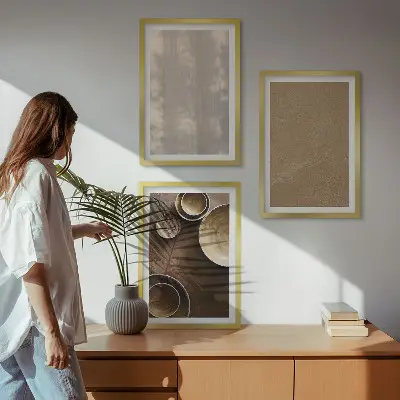 Composizione di quadri con strutture di texture minimaliste