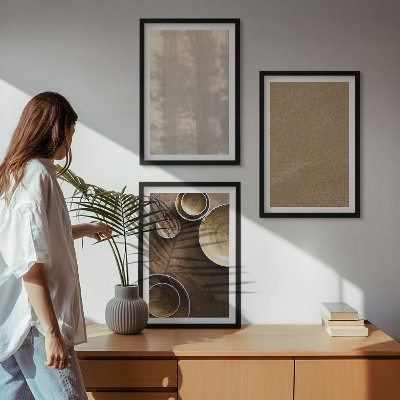 Composizione di quadri Strutture di texture minimaliste