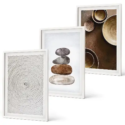Set di quadri incorniciati ispirati alle texture nell'arte moderna