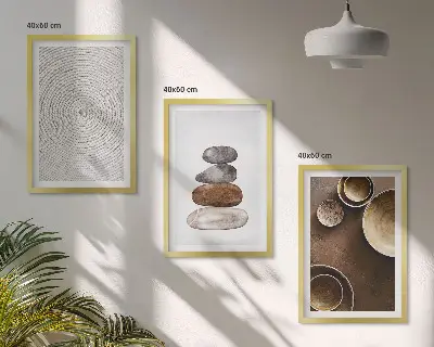 Set di quadri incorniciati ispirati alle texture nell'arte moderna