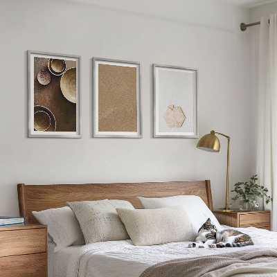 Composizione di quadri Texture e colori minimalisti