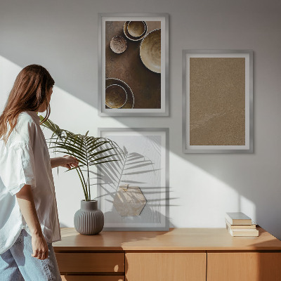 Composizione di quadri Texture e colori minimalisti