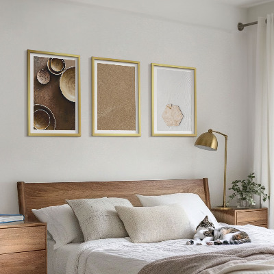 Composizione di quadri Texture e colori minimalisti