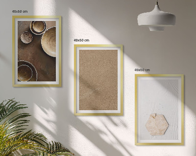 Composizione di quadri Texture e colori minimalisti