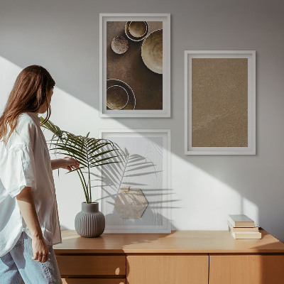 Composizione di quadri Texture e colori minimalisti