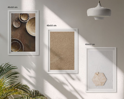 Composizione di quadri Texture e colori minimalisti