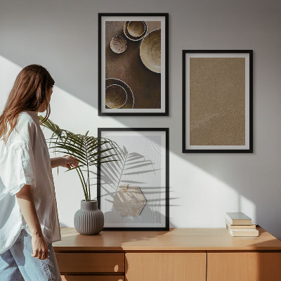 Composizione di quadri Texture e colori minimalisti