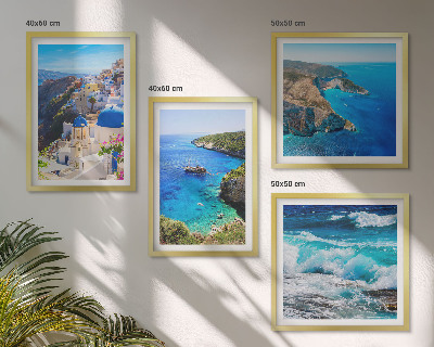 Galleria a parete Vedute greche di Santorini Oia