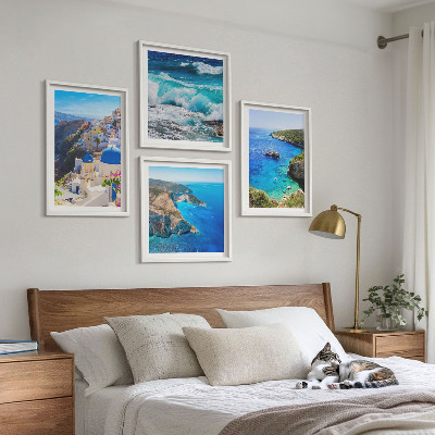 Galleria a parete Vedute greche di Santorini Oia
