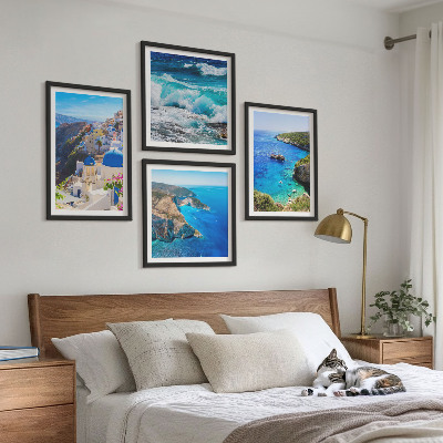 Galleria a parete Vedute greche di Santorini Oia