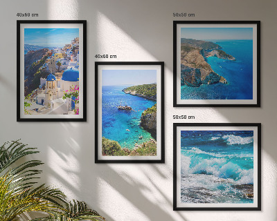 Galleria a parete Vedute greche di Santorini Oia