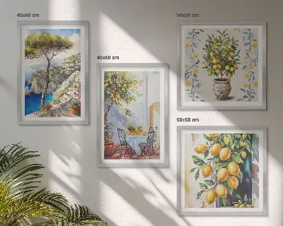 Limoni in riva al mare galleria a parete