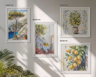 Limoni in riva al mare galleria a parete