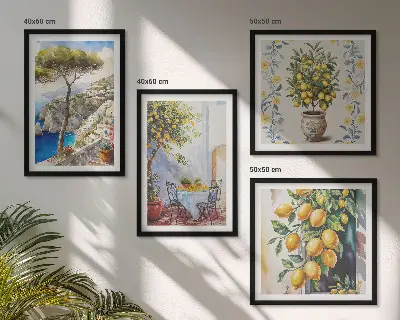 Limoni in riva al mare galleria a parete