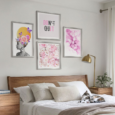 Galleria a parete Fiori, ritratto astratto di una donna