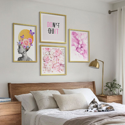 Galleria a parete Fiori, ritratto astratto di una donna