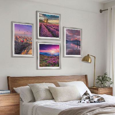 Galleria a parete Tramonto sui campi di lavanda