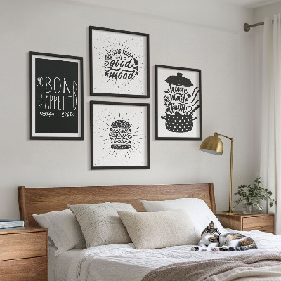 Polittico con cornice Grafica cibo culinario slogan