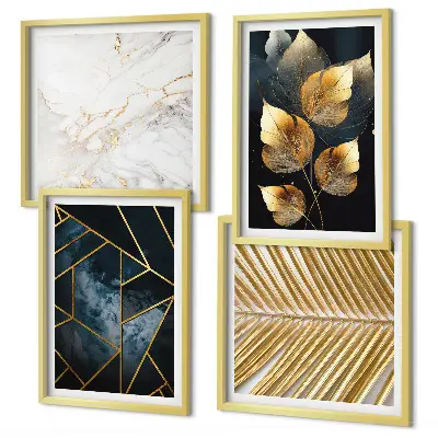 Galleria a parete con modelli di piante moderne