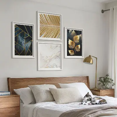 Galleria a parete con modelli di piante moderne