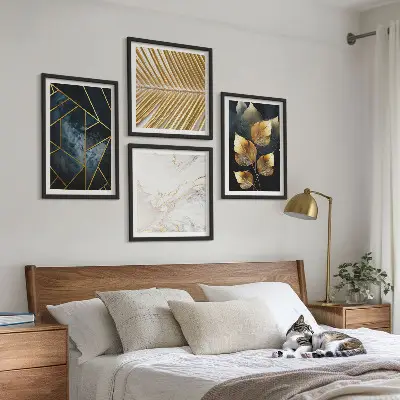 Galleria a parete con modelli di piante moderne
