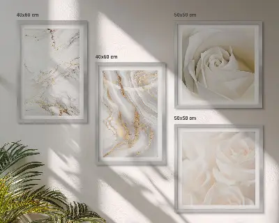 Galleria a parete decorazione con eleganti motivi marmorizzati