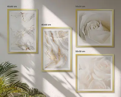 Galleria a parete decorazione con eleganti motivi marmorizzati