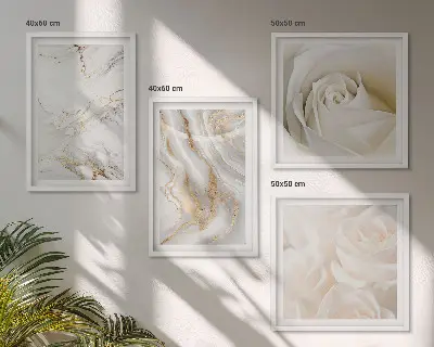 Galleria a parete decorazione con eleganti motivi marmorizzati