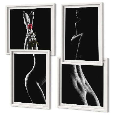 Galleria a parete Forme femminili in bianco e nero