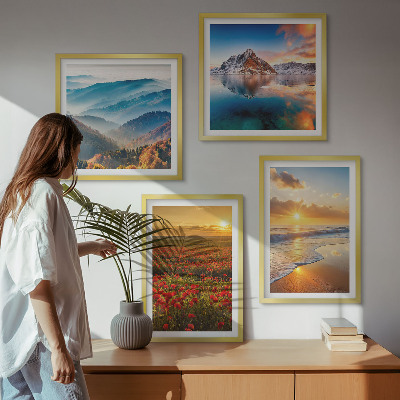 Galleria a parete Paesaggi di montagne e mari nell'ovest