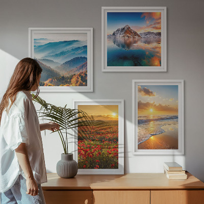Galleria a parete Paesaggi di montagne e mari nell'ovest