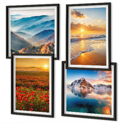 Galleria a parete Paesaggi di montagne e mari nell'ovest