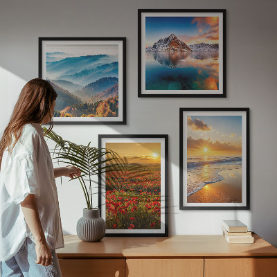 Galleria a parete Paesaggi di montagne e mari nell'ovest