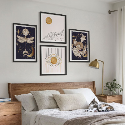 Galleria a parete Motivi naturalistici con la luna