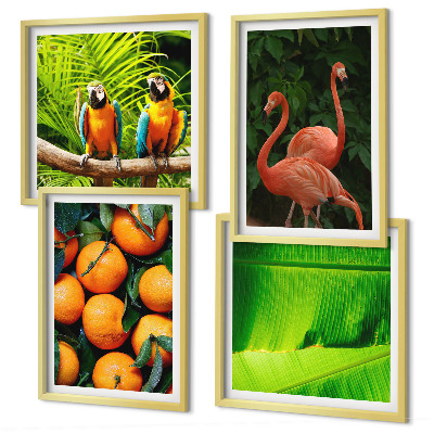Polittico con cornice Note fruttate tropicali