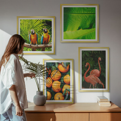 Polittico con cornice Note fruttate tropicali
