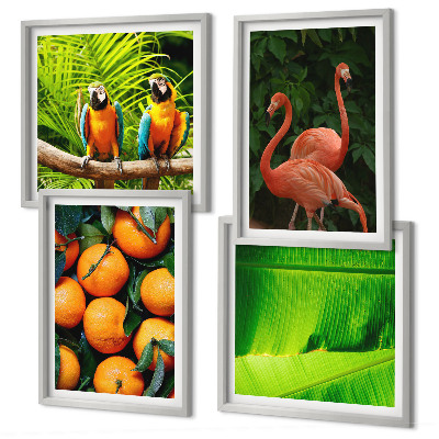 Polittico con cornice Note fruttate tropicali