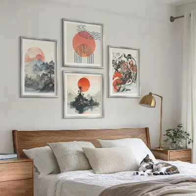 Paesaggi asiatici giapponesi galleria a parete